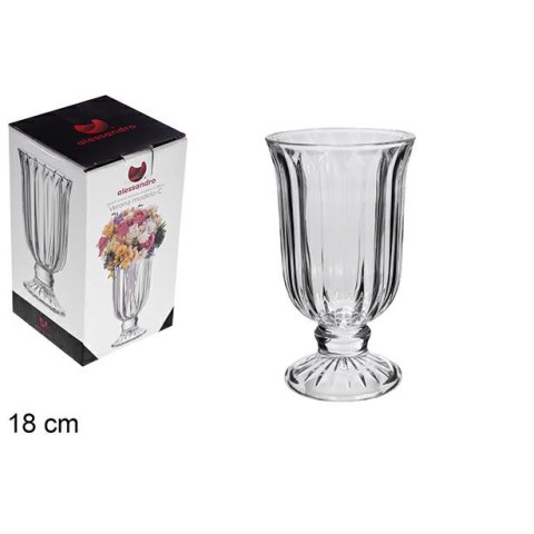 VASO IN VETRO VERONA MODELLO C 18 CM
